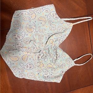 Willow and Root Paisley Print Spaghetti Strap Top